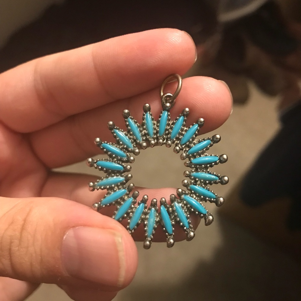 Fake turquoise necklace